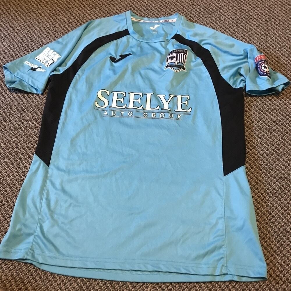 Kalamazoo FC Replica Soccer Jersey Adult Medium Blue By Joma